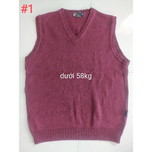 Bộ sưu tập áo Len ghi lê nhiều mẫu hàng si