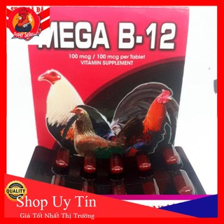 Mega B12 Hộp 100 Viên-Dinh Dưỡng Nuôi Gà Cao Cấp Nhập Khẩu