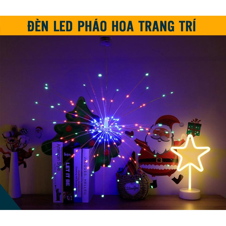 Bộ 5 dây đèn LED pháo hoa 2 tầng 3 tầng nhiều màu chớp chống nước trang trí nhà, ngoài trời, giáng sinh, lễ tết