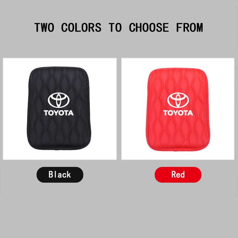 Đệm Da Lót Hộp Tỳ Tay Chống Thấm Nước Cho Xe Hơi Toyota Vios Hilux Camry Harrier Innova Rush Yaris Alphard Hiace Fortuner Vellfire Corolla Cross RAV4