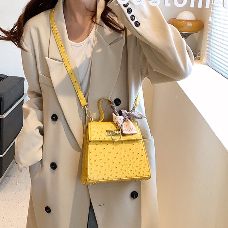 Túi Đeo Chéo Hình Vuông Cỡ Nhỏ Phong Cách Cổ Điển Thời Trang Cho Nữ