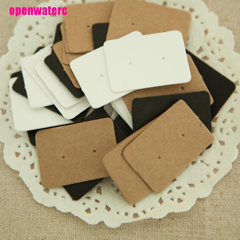 Bộ 50 Giá Đỡ Trưng Bày Bông Tai Dạng Treo Bằng Giấy Kraft