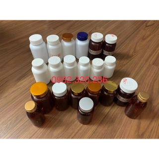 Chai nhựa HDPE loại 100cc. 150cc. 180cc có nắp ấn 2 nấc và nắp thường