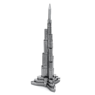 Mô hình lắp ráp 3d kim loại metal mosaic burj khalifa -mb146