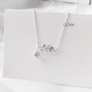 Dây chuyền Spring - Dây chuyền lá đính đá treo đá