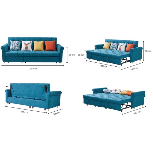 {XẢ KHO SOFA GIƯỜNG NHẬP KHẨU} - Sofa giường gấp gọn, đa năng TP1025