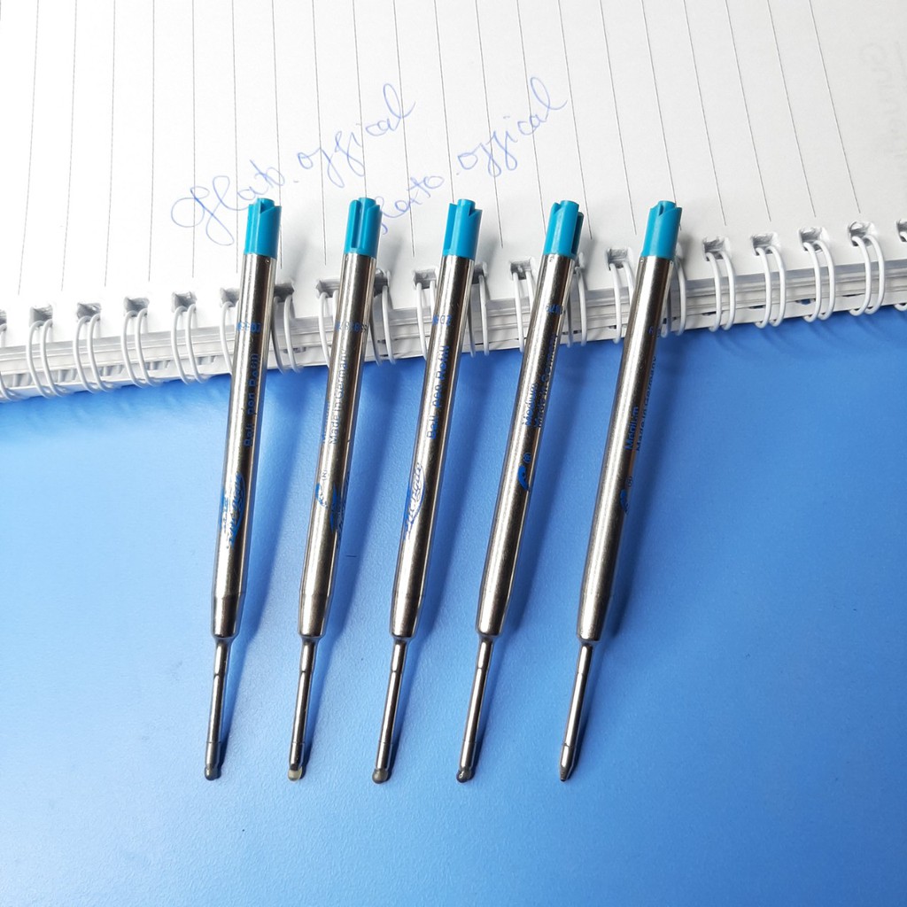 Ruột bút bi,ngòi bút bi 0.7mm mực xanh dành cho bút,viết kim loại nắp xoay HATO.OFFICAL