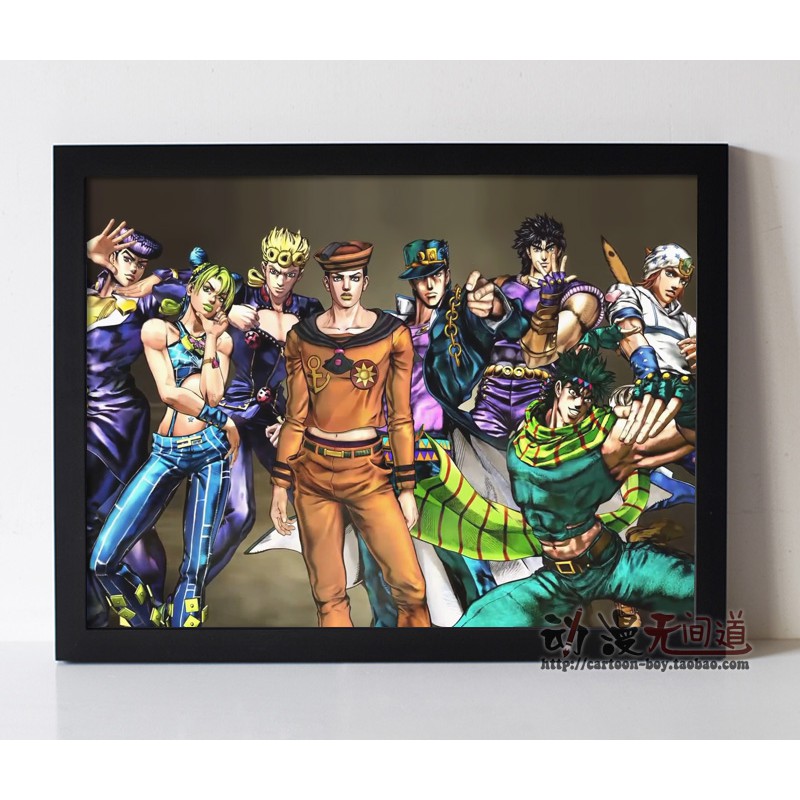 Tranh Treo Poster Hoạt Hình Anime Nhật Bản Jojo 's Bizarre Adventure Sky Taro