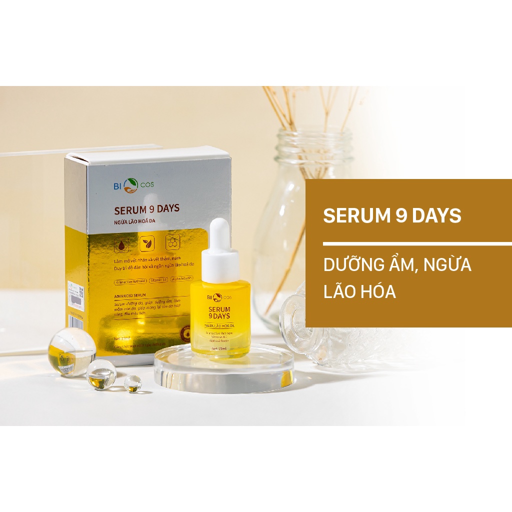 Retinoid - Serum 9 days , 9 ngày tái sinh, phục hồi và lấp đầy nếp nhăn, ngăn ngừa lão hóa da
