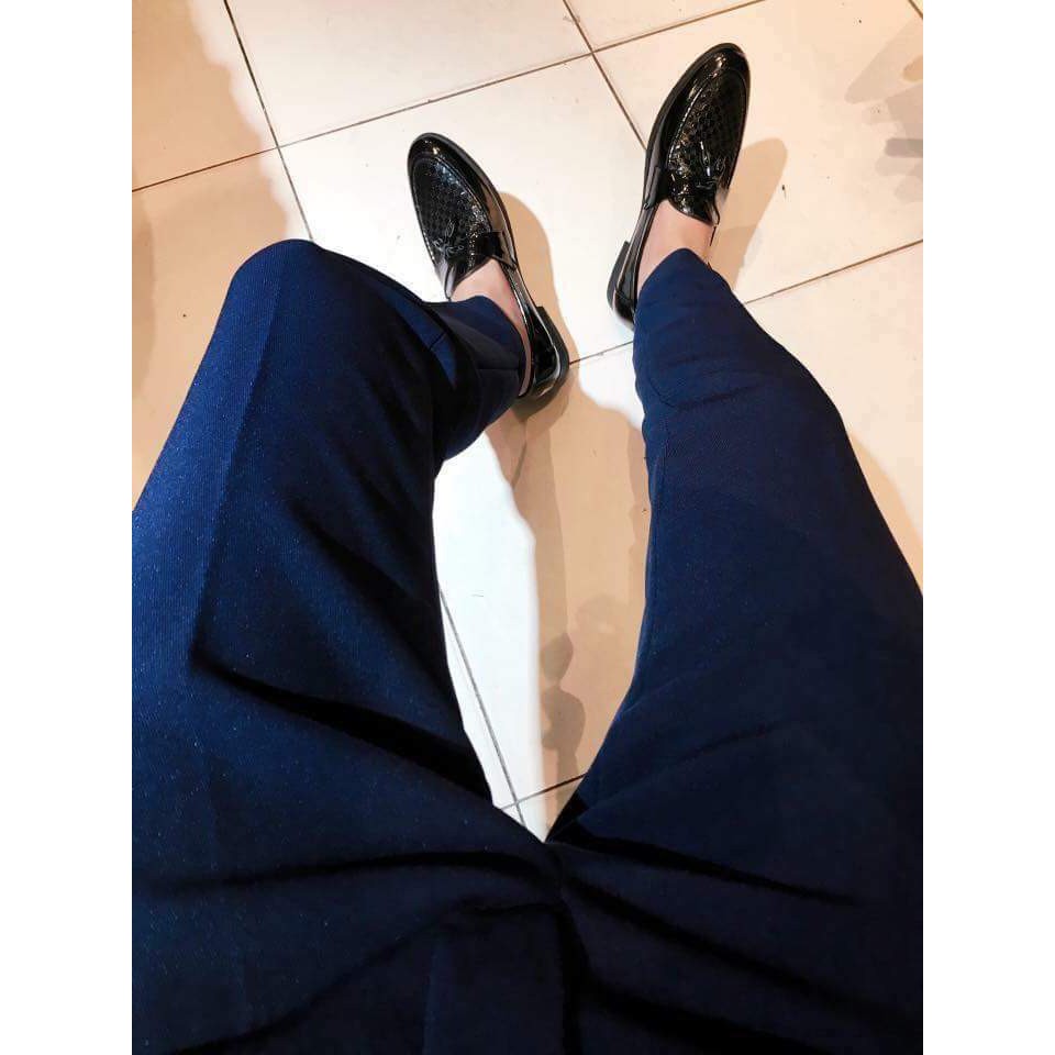 Quần âu nam Vải Tuyết Hàn loại đẹp,quần tây nam không nhăn xù (Tím Xanh) | BigBuy360 - bigbuy360.vn