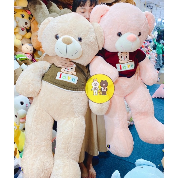 Gấu Bông Teddy Áo Len Thêu Love Cao Cấp - Xưởng Gấu Bông Việt Nam