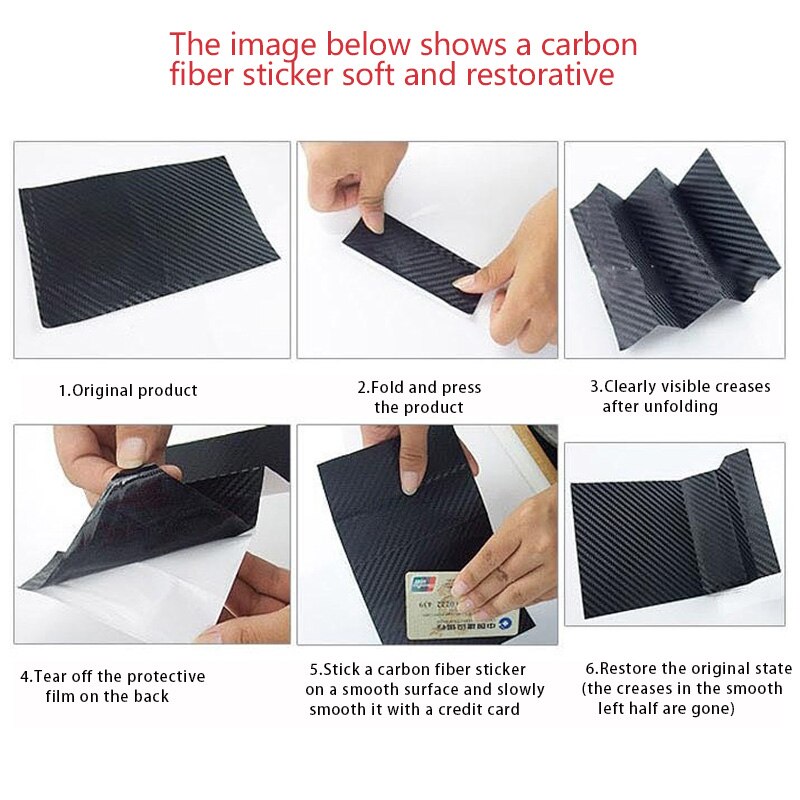 Cuộn miếng dán xe hơi SEAMETAL sợi carbon 6D nhựa vinyl chống trầy xước chống thấm nước trang trí toàn thân cao cấp