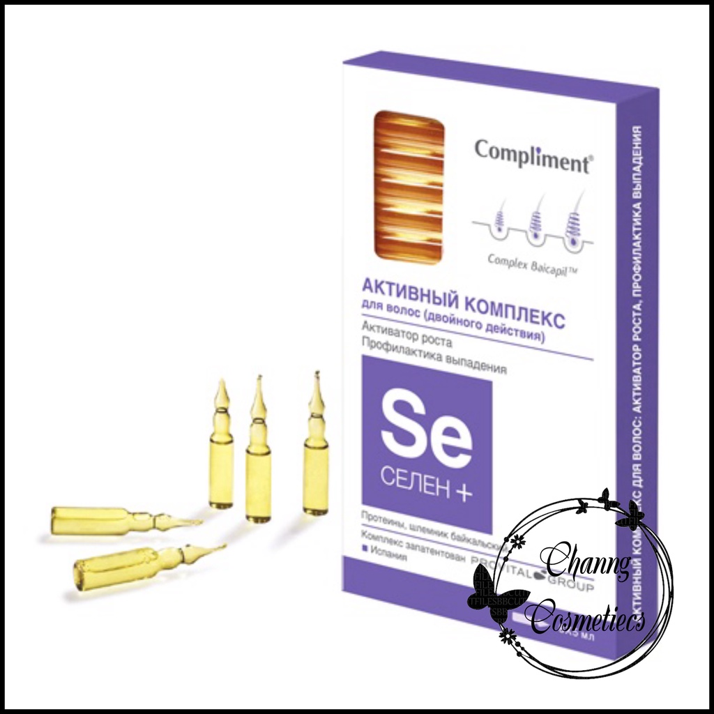 Serum Giúp Mọc Tóc, Giảm Rụng Tóc Compliment Selen+ 8x5ml