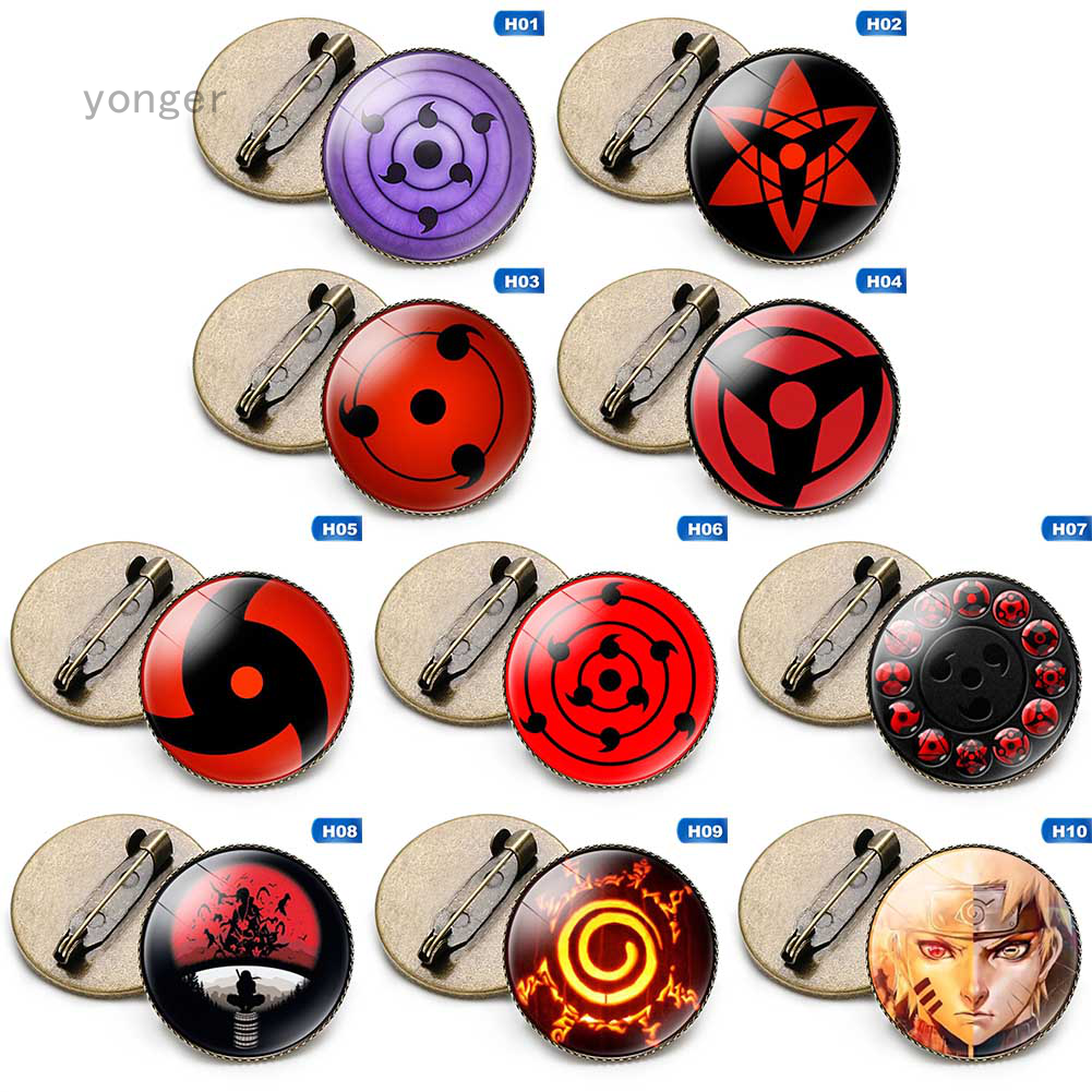 Huy Hiệu Cài Áo Hình Nhân Vật Anime Naruto
