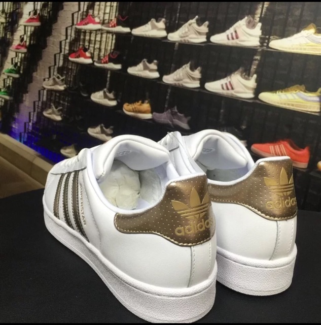 XẢ KHO THANH LÝ [Sẵn] ADIDAS SUPERSTAR GOLD giày thể thao cao cấp dành cho nam và nữ [XIÊU RẺ]