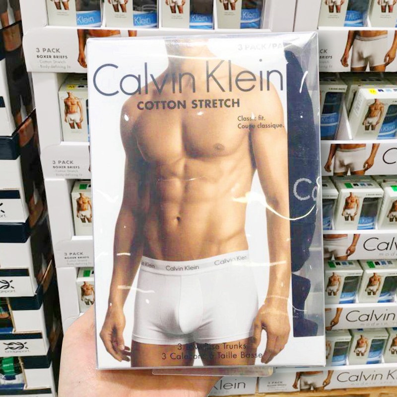 Quần Lót Calvin Klein CK 100% Cotton Thoáng Khí Cho Nam Giới