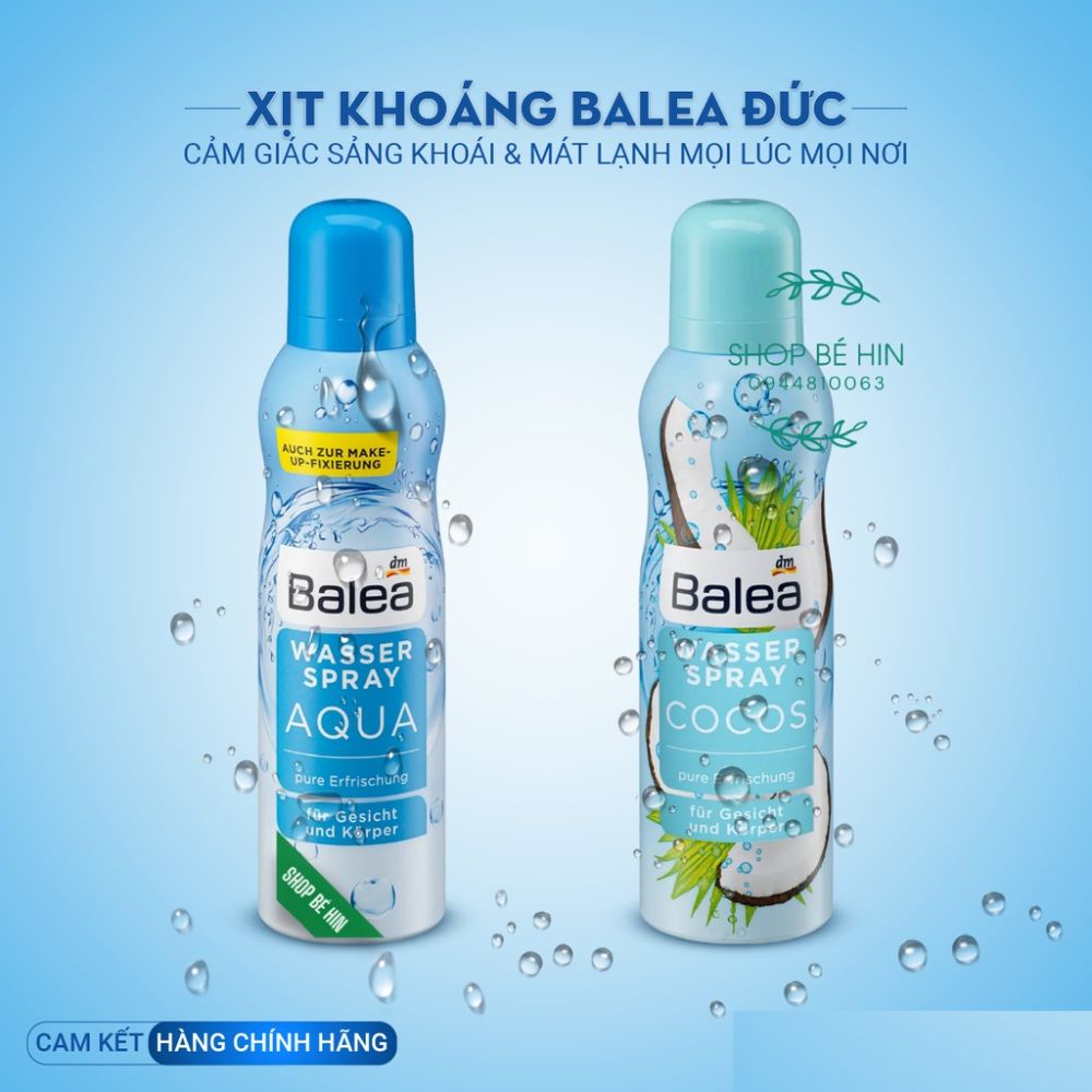 Xịt khoáng Balea 150ml với thành phần khoáng biển, Hàng Đức - Shop Lavenic