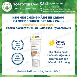 Kem nền chống nắng BB Cream Cancer Council SPF 50+ PA ++++