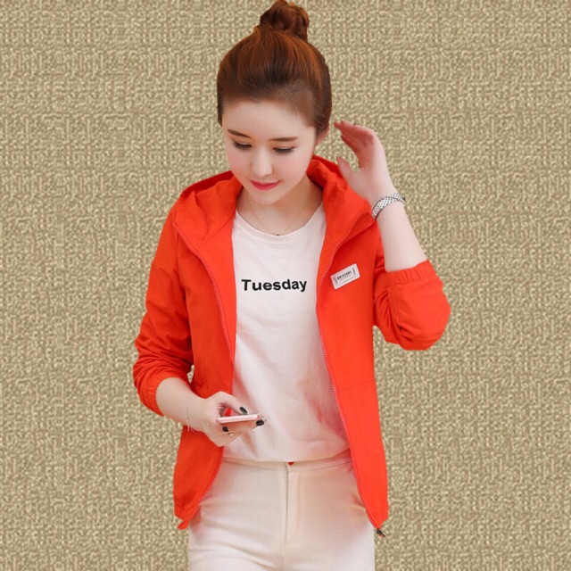 Áo gió chất đẹp kiểu dáng trẻ trung ảnh thật