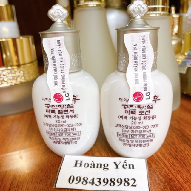 [HÀNG MỚI] Nước hoa hồng Whoo  Radiant White Balancer Trắng 150ml/ chai - HÀNG CTY LGVN