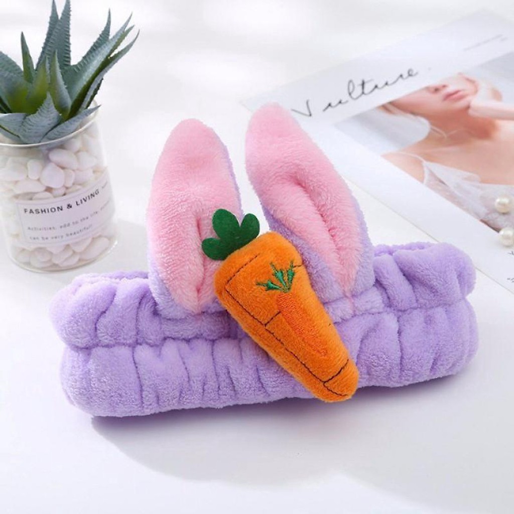 Băng Đô, Bờm Tóc Trang Điểm Tai Thỏ Cà Rốt 3D Siêu Hot Hit | BigBuy360 - bigbuy360.vn