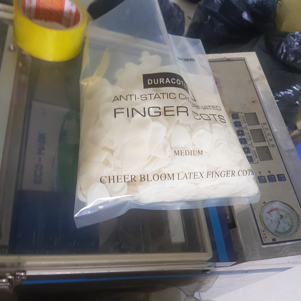 Bao ngón tay cao su Nhám đầu không đai