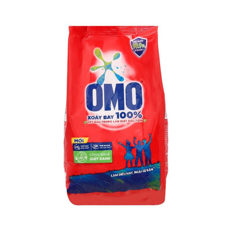 Bột giặt Omo gói 400g xoáy bay vết bẩn