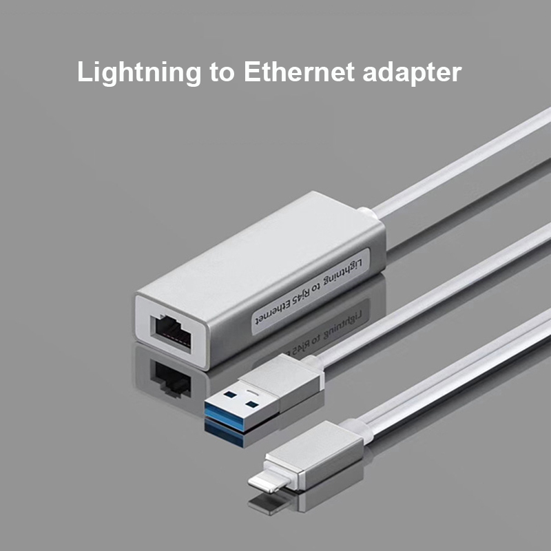 Dây Cáp Chuyển Đổi Cổng Lightning Sang Cổng Rj45 Cho Điện Thoại / Máy Tính Bảng / Ipad / Máy Tính Bảng / Máy Tính Bảng / Cổng Ethernet Dài 100m | BigBuy360 - bigbuy360.vn