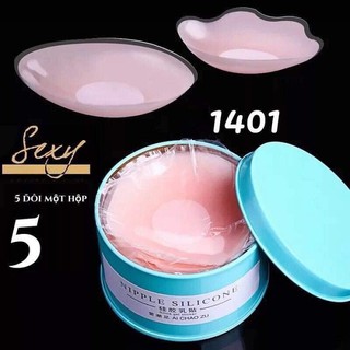 Hộp 5 đôi dán nhũ hoa silicon siêu mềm
