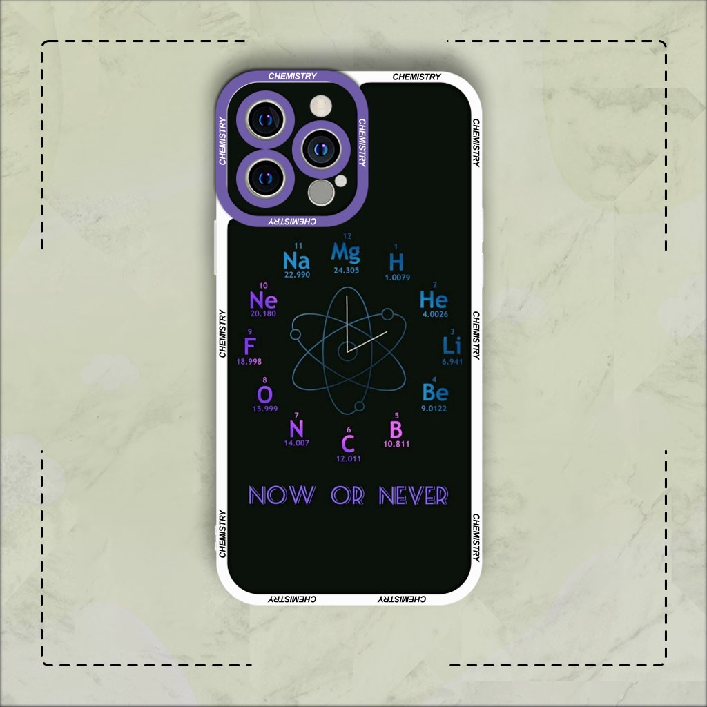 Ốp lưng iphone samsung xiaomi oppo cạnh vuông JM Case Công thức hóa học