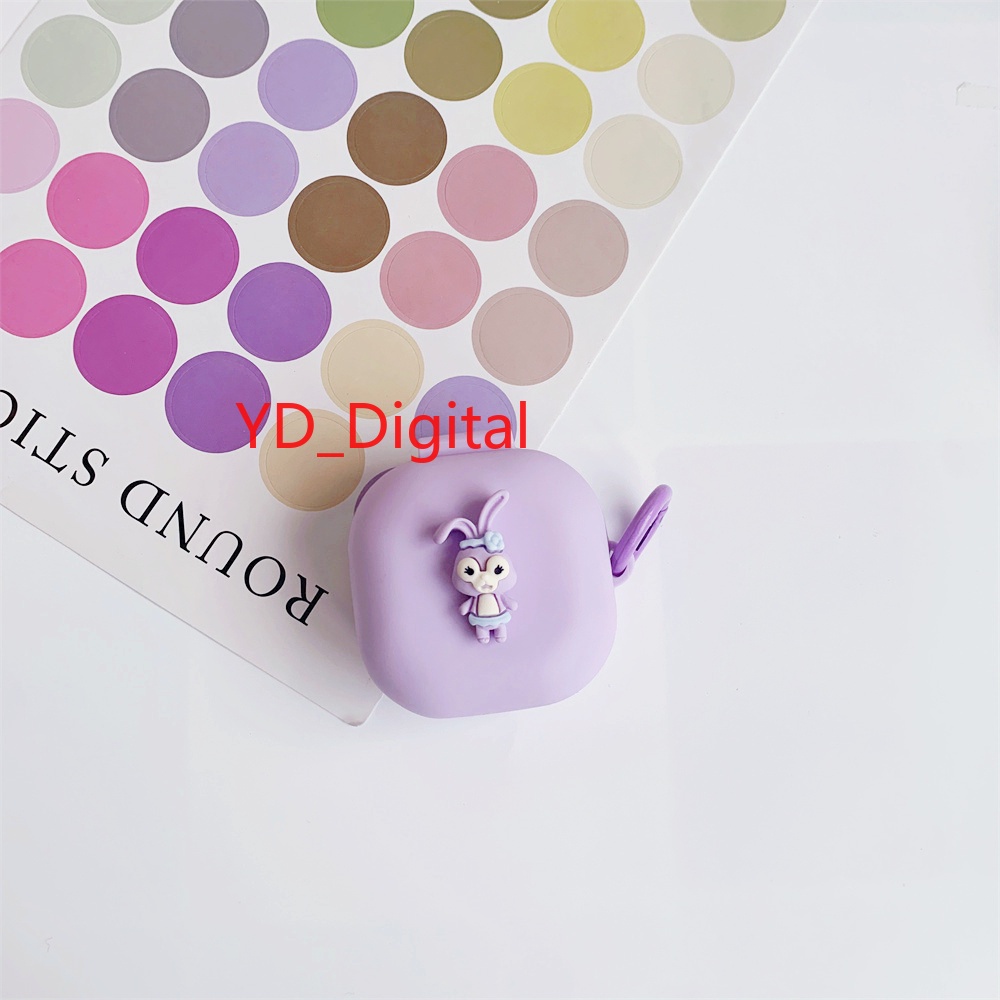 Vỏ Bảo Vệ Hộp Sạc Tai Nghe Samsung Galaxy Buds 2 Live Pro Chất Liệu Silicon Mềm Chống Rơi Hình StellaLou
