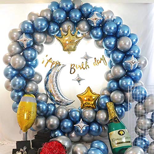 Bong Bóng Siêu Nhũ 12&quot;(30cm) Bịch 10 Cái, Bóng Mạ Chrome Sang Chảnh Trang Trí Các Party, Sự Kiện, Bóng Bay Sinh Nhật