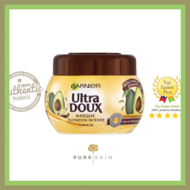 Kem ủ tóc garnier ultra doux 300ml vị bơ