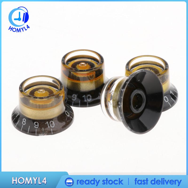 [CAMILA]Electric Guitar Tone and Volume Control Knobs Guitar Speed Control Knob Volume Tone Knobs Top Hat Replacement for LP Electric Guitar