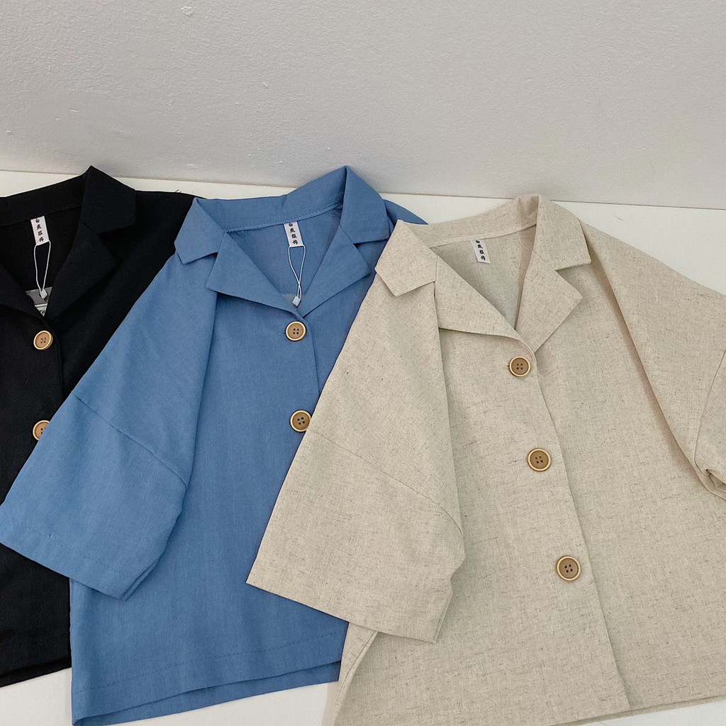 Áo Sơ Mi Nữ Công Sở Dáng Ngắn [xả lỗ] Chất Đẹp, Thấm Hút Mồ Hôi nana store | BigBuy360 - bigbuy360.vn