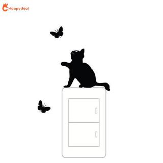 Miếng dán tường hình con mèo đáng yêu , dễ chùi rửa , dễ chùi rửa