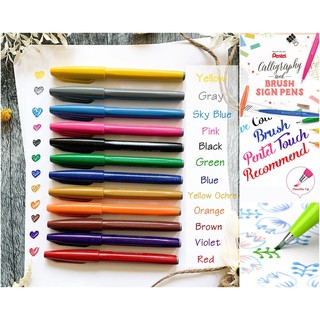 Bút Calligraphy Pentel Brush Sign Pen Nhật Bản - Original Colors