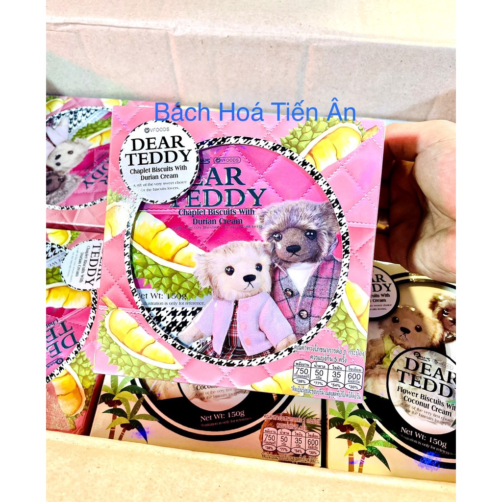 BÁNH THIẾC GẤU DEAR TEDDY Hộp Thiếc 150g - Thái Lan