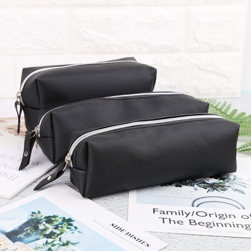 Hộp Đựng Bút/Đồ Trang Điểm Bằng Da