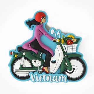 Magnet áo dài xe máy