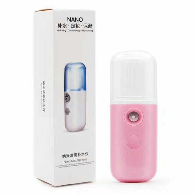 Thiết bị phun Nano USB xông hơi mặt mini làm ẩm da cầm tay lạnh đẹp giữ có thể sạc lại