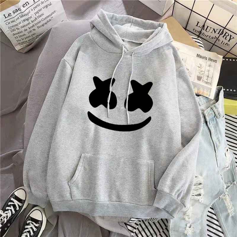 Áo nỉ hoodie nam nữ DJ MarshMello chất nỉ bông dày ấm mềm mịn form rộng thoải mái