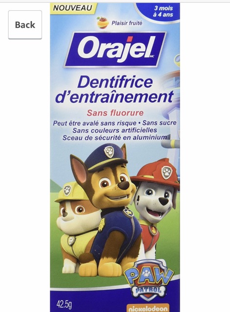 Kem đánh răng Orajel Paw Patrol Us cho bé