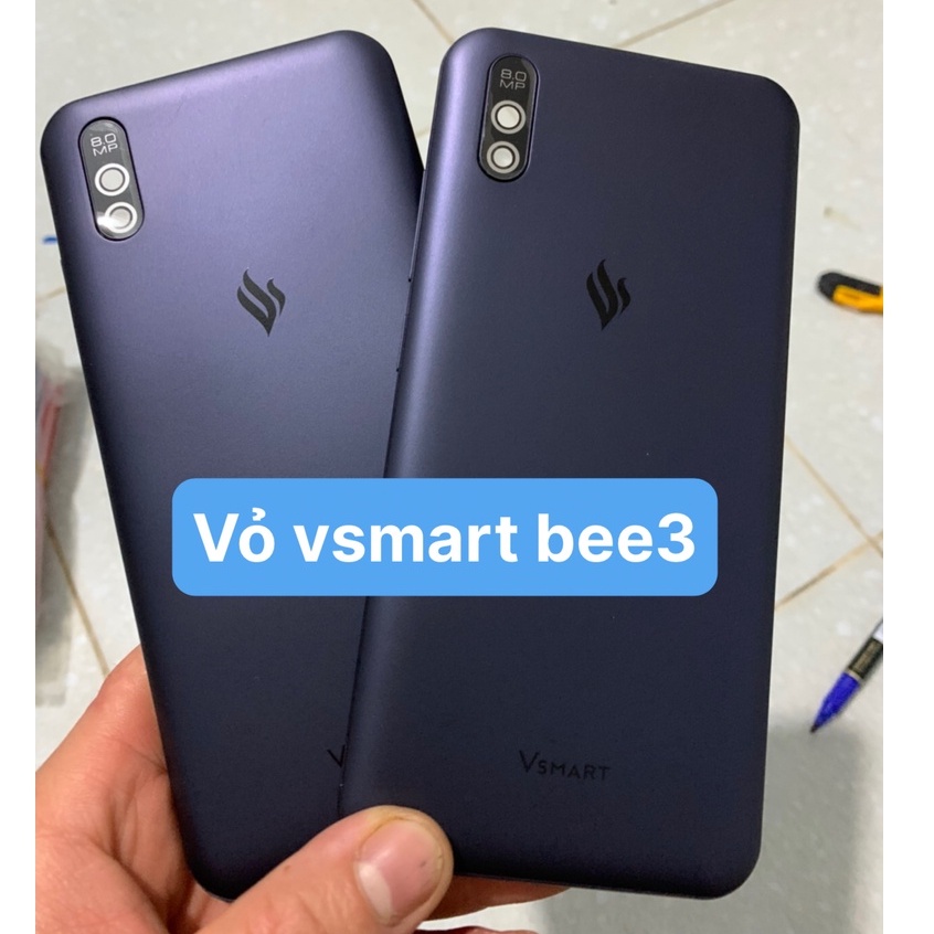 Bộ vỏ Vsmart Bee 3 kèm kính cam / xanh than