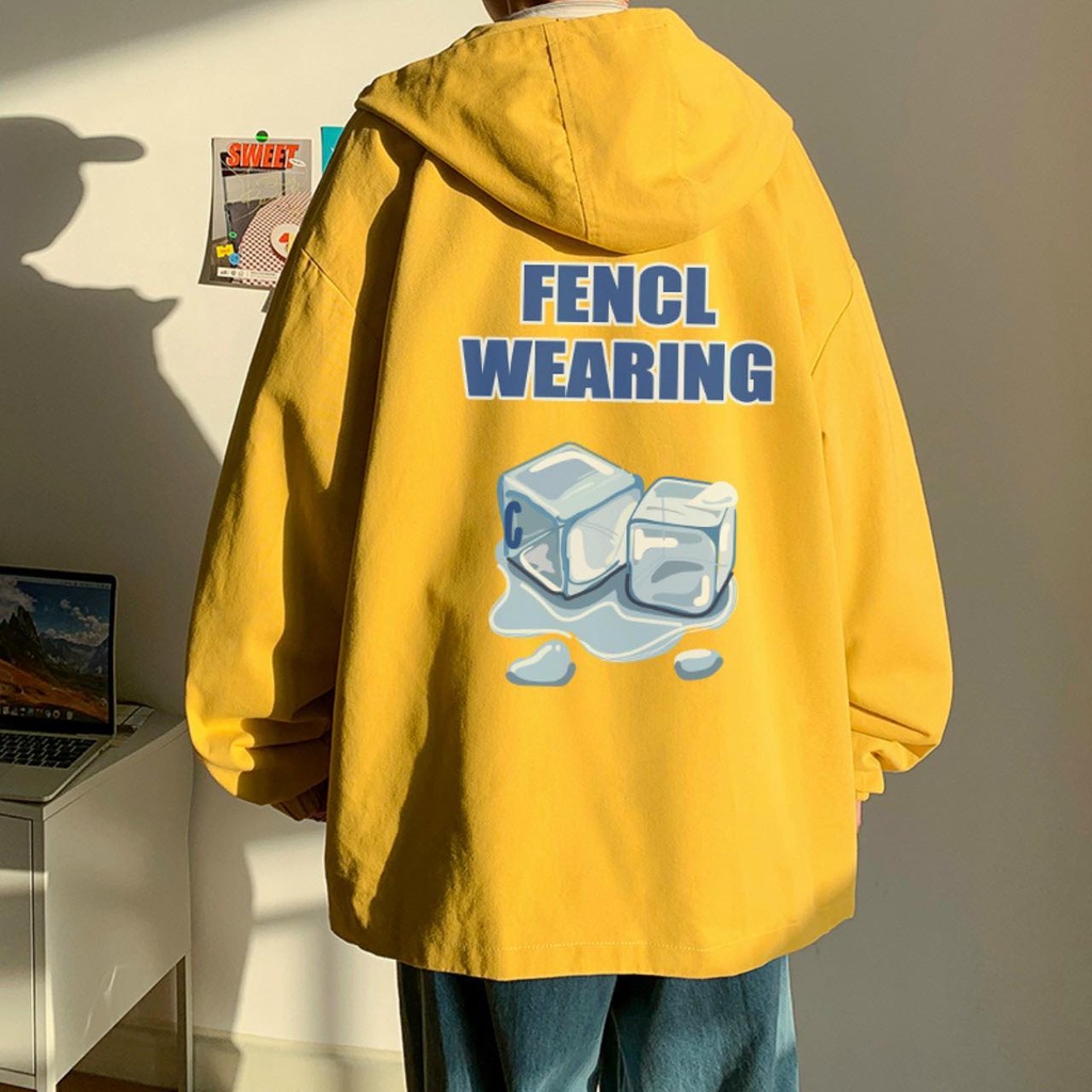 Áo khoác hai lớp có mũ thời trang nam, chất vải dù xịn xò