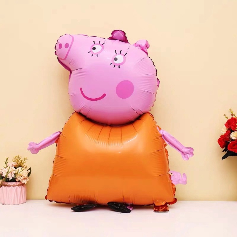 Bong Bóng Lá Nhôm Hình Heo Peppa Trang Trí Tiệc Sinh Nhật Cho Bé