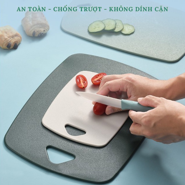 Thớt Kháng Khuẩn, Thớt Nhựa 3 Món Cao Cấp Chống Trơn Trượt, Chống Nấm Mốc, Chất Liệu An Toàn Cho Sức Khỏe