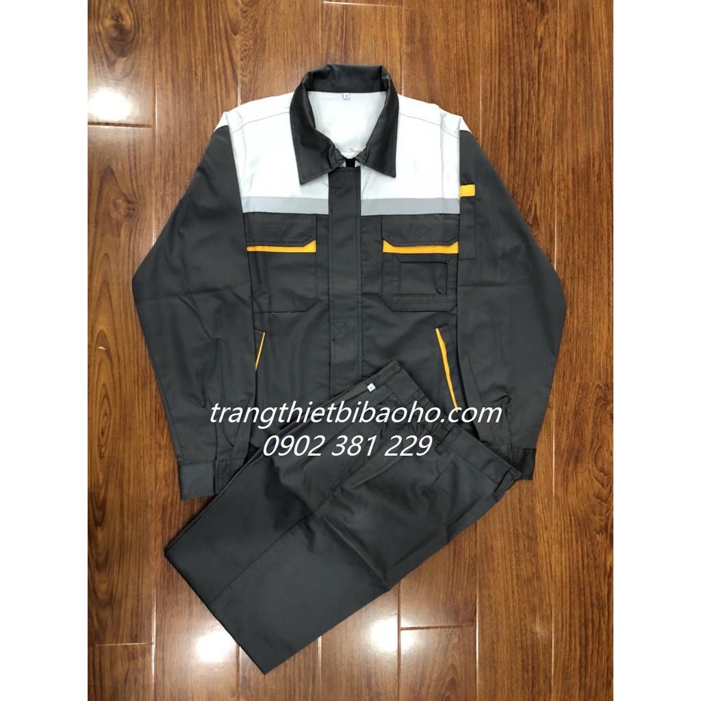 Bộ quần áo kỹ sư, kỹ thuật may sẵn Vinfast vải Pangrim Hàn Quốc tay dài PR04