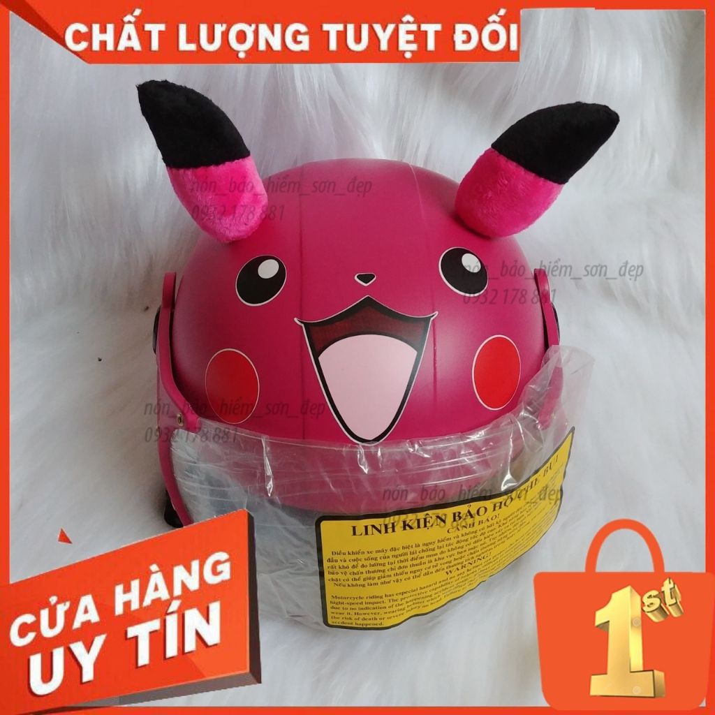 Mũ Bảo Hiểm Trẻ Em_Nón Bảo Hiểm Trẻ Em Pokemon