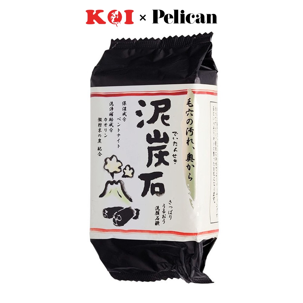 Xà phòng rửa mặt Pelican chiết xuất than và bùn 100g